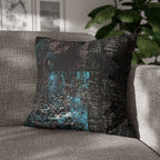 Premium Faux Suede Square Pillow BLAU from Minimal by Queennoble