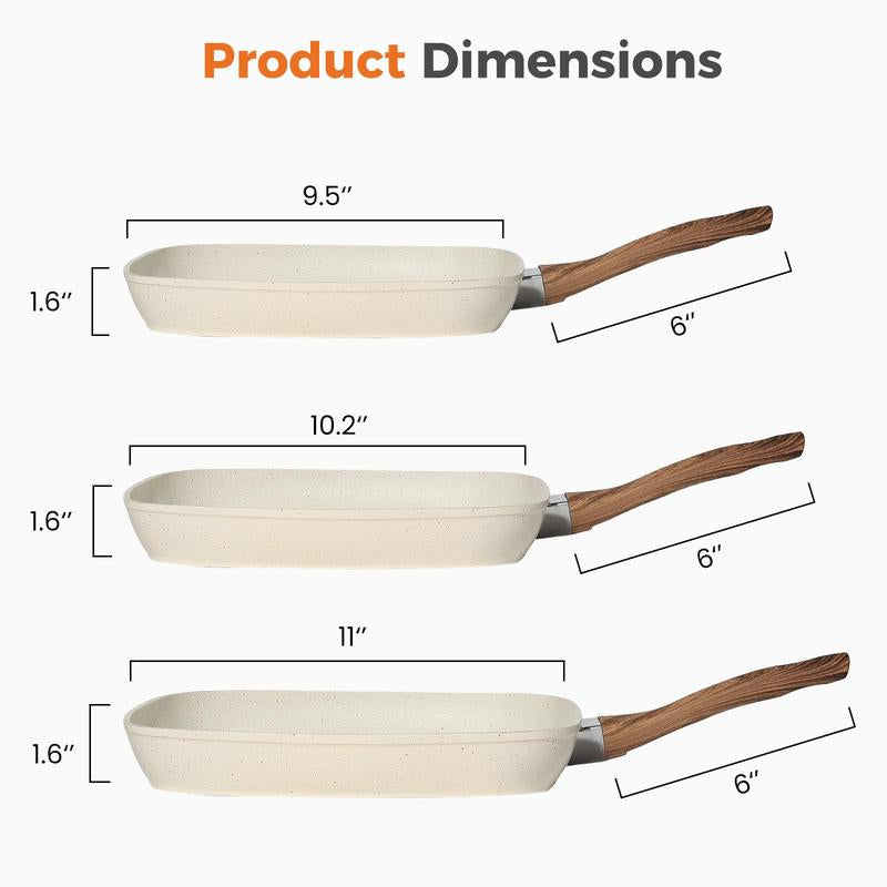 【Deal】12 Pcs Pots and Pans Set with Detachable Handle, Induction Cookware, Dishwasher Oven Safe, 13X13X10 Inch Granite Non-Stick Kitchen Appliances