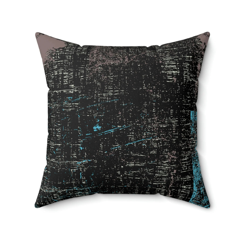 Premium Faux Suede Square Pillow BLAU from Minimal by Queennoble