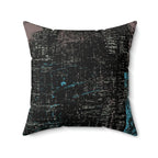 Premium Faux Suede Square Pillow BLAU from Minimal by Queennoble