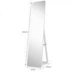 63 X 14.5 Inch Full Length Frameless Wall Mountable Floor Mirror