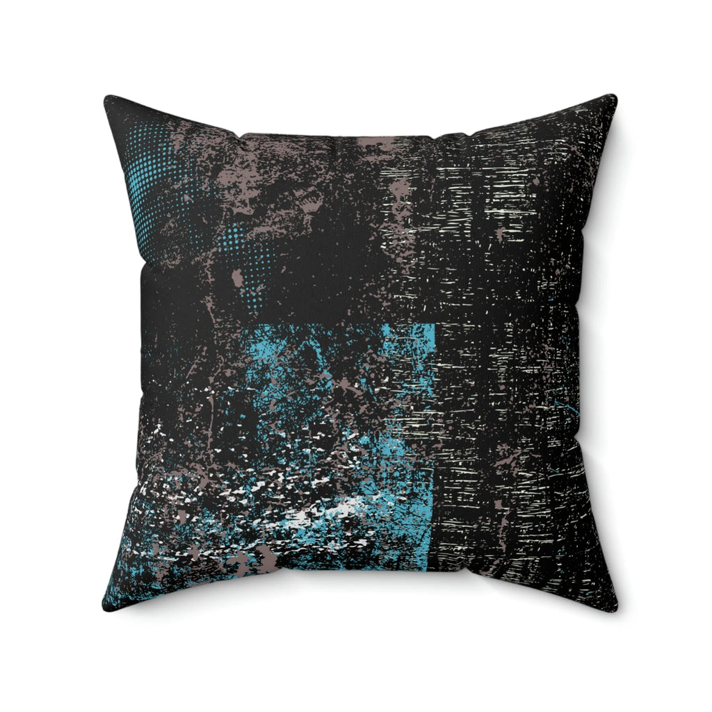 Premium Faux Suede Square Pillow BLAU from Minimal by Queennoble