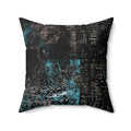 Premium Faux Suede Square Pillow BLAU from Minimal by Queennoble